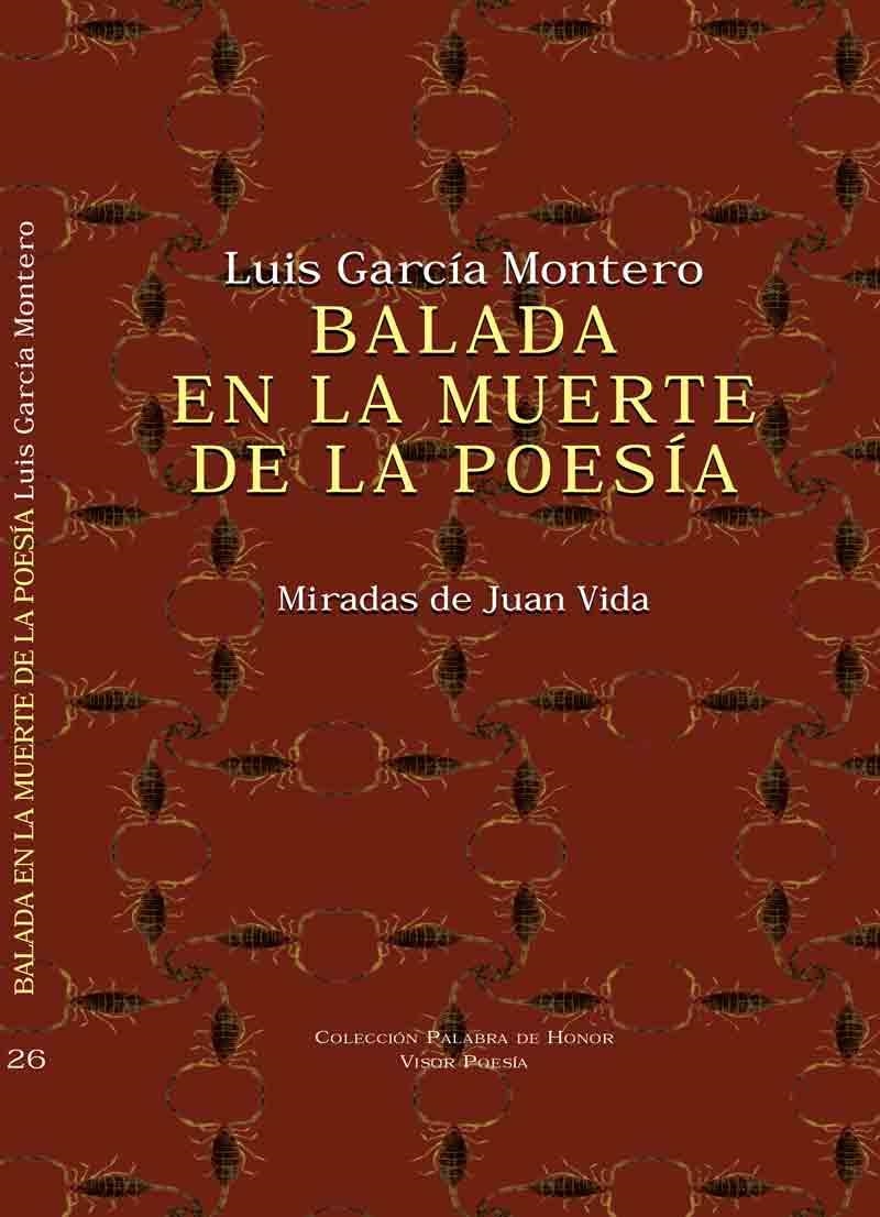 BALADA EN LA MUERTE DE LA POESÍA | 9788498952261 | GARCÍA MONTERO,LUÍS | Libreria Geli - Librería Online de Girona - Comprar libros en catalán y castellano