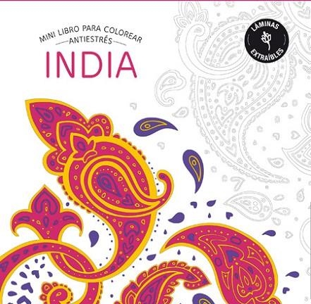 INDIA.MINI LIBRO PARA COLOREAR ANTIESTÉS | 9788490565902 | Llibreria Geli - Llibreria Online de Girona - Comprar llibres en català i castellà