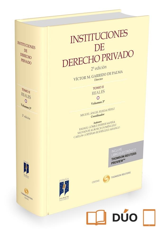 INSTITUCIONES DE DERECHO PRIVADO-2.REALES-3 | 9788490998670 | RUEDA PEREZ,MANUEL A. | Llibreria Geli - Llibreria Online de Girona - Comprar llibres en català i castellà