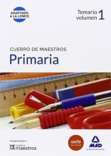 CUERPO DE MAESTROS PRIMARIA.TEMARIO-1 | 9788490930564 |   | Llibreria Geli - Llibreria Online de Girona - Comprar llibres en català i castellà