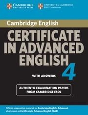 CAMBRIDGE CERTIFICATE IN ADVANCED ENGLISH 4 FOR UPDATED EXAM STUDENT'S BOOK WITH | 9780521156905 |   | Llibreria Geli - Llibreria Online de Girona - Comprar llibres en català i castellà