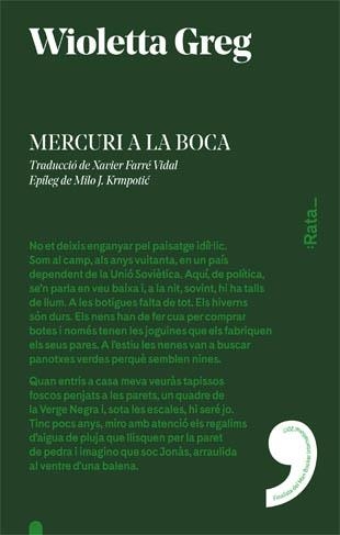 MERCURI A LA BOCA | 9788416738212 | GREG, WIOLETTA | Llibreria Geli - Llibreria Online de Girona - Comprar llibres en català i castellà