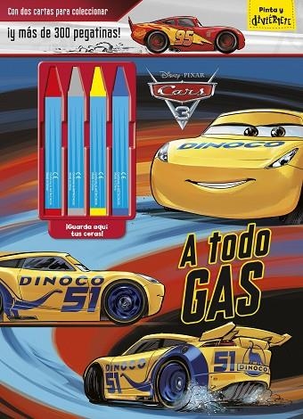 CARS 3.A TODO GAS(LIBRO PARA COLOREAR CON CERAS Y PEGATINAS) | 9788416913022 | DISNEY | Llibreria Geli - Llibreria Online de Girona - Comprar llibres en català i castellà