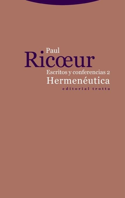 HERMENÉUTICA(ESCRITOS Y CONFERENCIAS-2) | 9788498797053 | RICOEUR,PAUL | Llibreria Geli - Llibreria Online de Girona - Comprar llibres en català i castellà