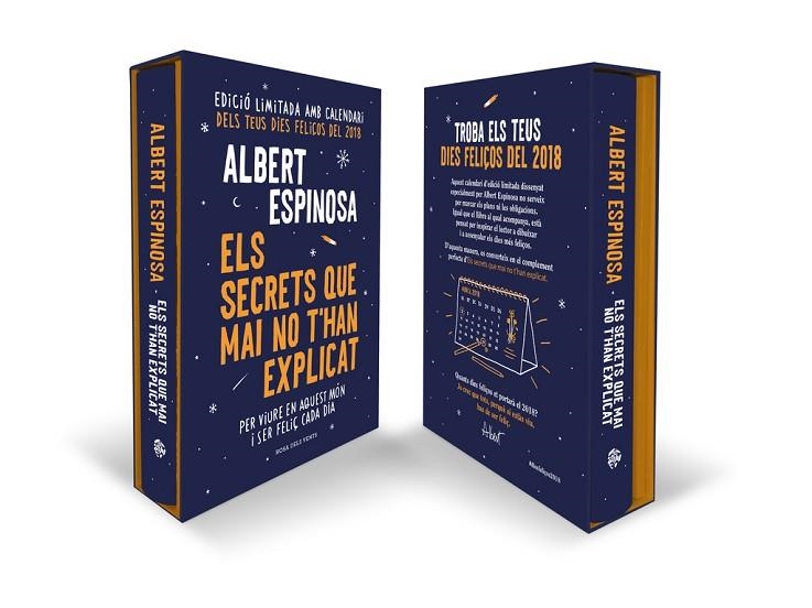 ELS SECRETS QUE MAI NO T'HAN EXPLICAT(EDICIÓ ESPECIAL AMB CALENDARI 2018 ) | 9788416930197 | ESPINOSA,ALBERT | Llibreria Geli - Llibreria Online de Girona - Comprar llibres en català i castellà