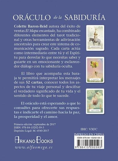 ORÁCULO DE LA SABIDURÍA PARA TOMAR DECISIONES EN LA VIDA. LIBRO Y 52 CARTAS ADIVINATORIAS | 9788415292593 | BARON-REID,COLETTE | Llibreria Geli - Llibreria Online de Girona - Comprar llibres en català i castellà