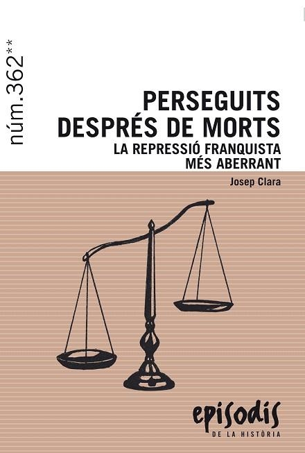 PERSEGUITS DESPRÉS DE MORTS.LA REPRESSIÓ FRANQUISTA MÉS ABERRANT | 9788423208401 | CLARA,JOSEP | Llibreria Geli - Llibreria Online de Girona - Comprar llibres en català i castellà