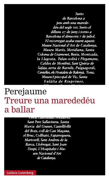 TREURE UNA MAREDEDÉU A BALLAR | 9788417088385 | PEREJAUME | Llibreria Geli - Llibreria Online de Girona - Comprar llibres en català i castellà