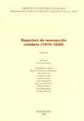 REPERTORI DE MANUSCRITS CATALANS (1474-1620)-4 | 9788492583058 | Libreria Geli - Librería Online de Girona - Comprar libros en catalán y castellano