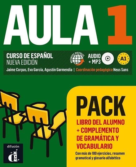 AULA-1(PACK LIBRO+COMPLEMENTO DE GRAMÁTICA Y VOCABULARIO) | 9788417249601 | Llibreria Geli - Llibreria Online de Girona - Comprar llibres en català i castellà