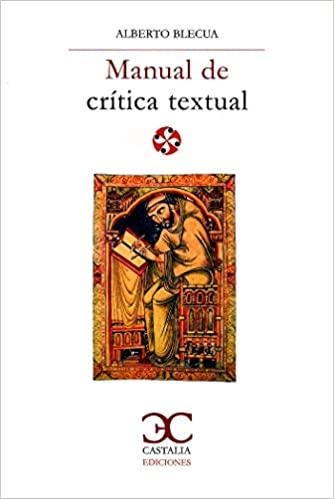 MANUAL DE CRÍTICA TEXTUAL | 9788497408189 | BLECUA,ALBERTO | Llibreria Geli - Llibreria Online de Girona - Comprar llibres en català i castellà