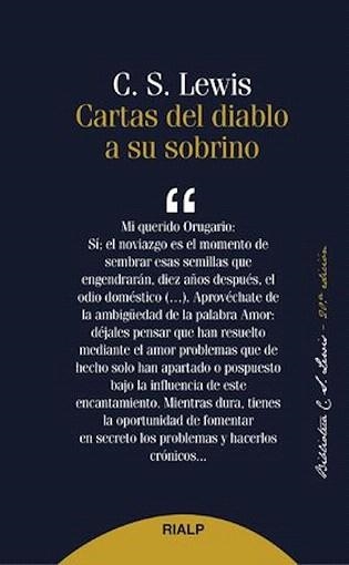 CARTAS DEL DIABLO A SU SOBRINO | 9788432147357 | LEWIS,C.S. | Libreria Geli - Librería Online de Girona - Comprar libros en catalán y castellano