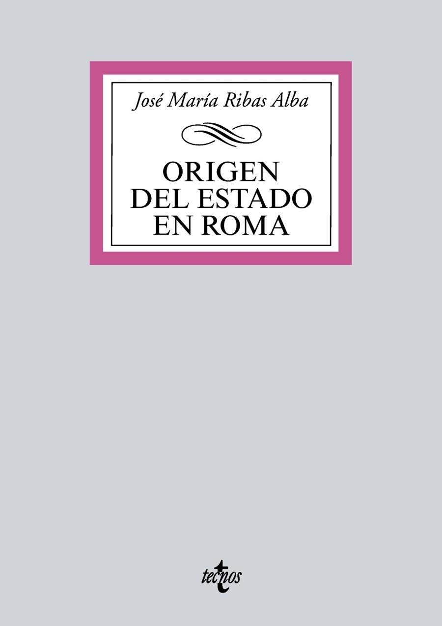 ORIGEN DEL ESTADO EN ROMA | 9788430975365 | RIBAS ALBA,JOSÉ MARÍA | Llibreria Geli - Llibreria Online de Girona - Comprar llibres en català i castellà