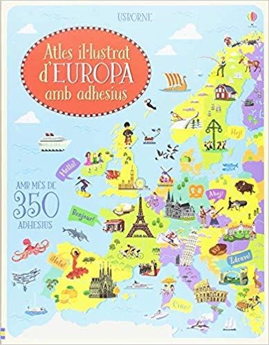 ATLES IL.LUSTRAT D'EUROPA AMB ADHESIUS | 9781474955515 | Llibreria Geli - Llibreria Online de Girona - Comprar llibres en català i castellà