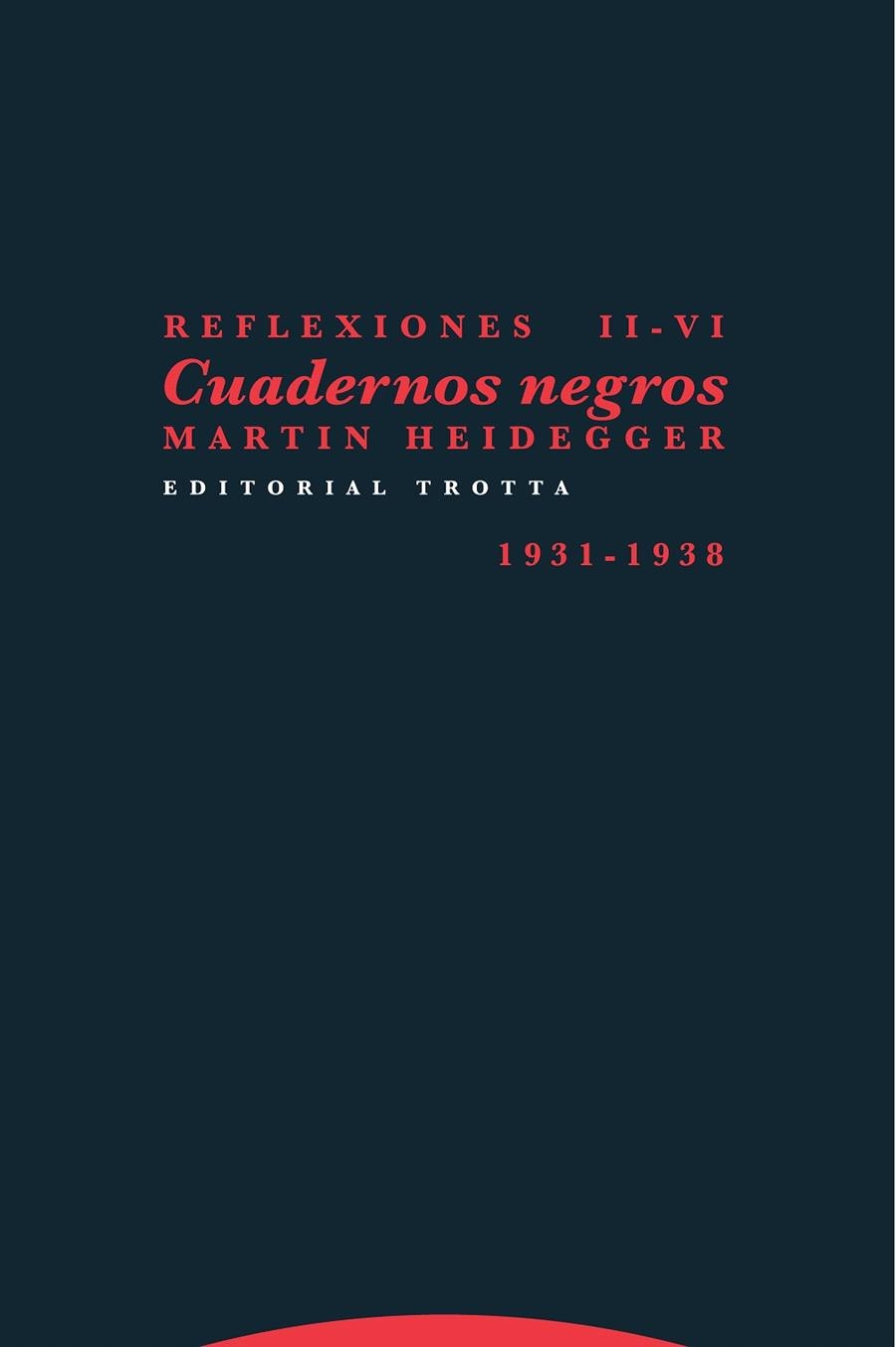 CUADERNOS NEGROS II-VI | 9788498797749 | HEIDEGGER,MARTIN | Libreria Geli - Librería Online de Girona - Comprar libros en catalán y castellano