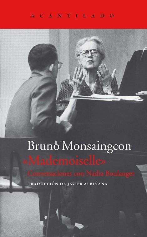 MADEMOISELLE.CONVERSACIONES CON NADIA BOULANGER | 9788417346331 | MONSAINGEON,BRUNO | Llibreria Geli - Llibreria Online de Girona - Comprar llibres en català i castellà