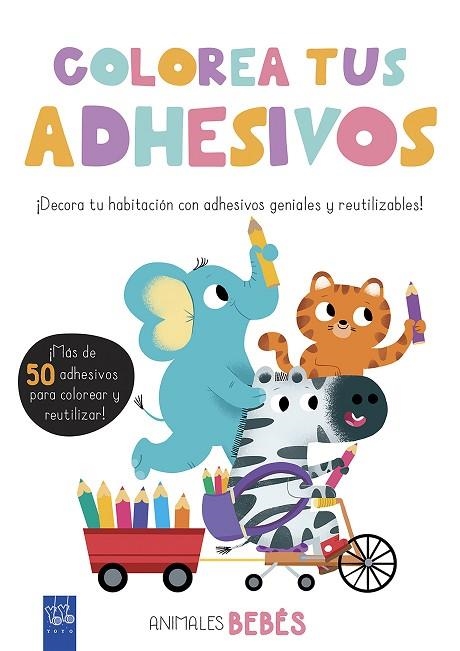 COLOREA TUS ADHESIVOS.ANIMALES BEBÉS | 9788408200451 | Llibreria Geli - Llibreria Online de Girona - Comprar llibres en català i castellà