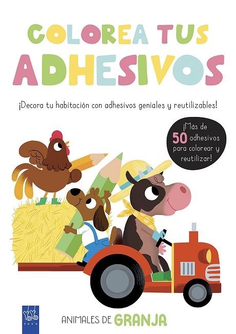 COLOREA TUS ADHESIVOS.ANIMALES DE GRANJA | 9788408200475 | Llibreria Geli - Llibreria Online de Girona - Comprar llibres en català i castellà