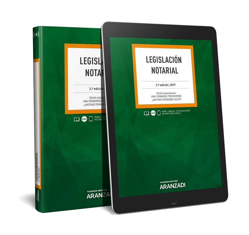 LEGISLACIÓN NOTARIAL(PAPEL+E-BOOK.EDICION 2017) | 9788491352808 | FERNÁNDEZ-GOLFÍN APARICIO,ANTONIO | Llibreria Geli - Llibreria Online de Girona - Comprar llibres en català i castellà