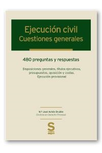 EJECUCIÓN CIVIL.CUESTIONES GENERALES | 9788417414474 | ACHÓN BRUÑÉN, MARÍA JOSÉ | Llibreria Geli - Llibreria Online de Girona - Comprar llibres en català i castellà