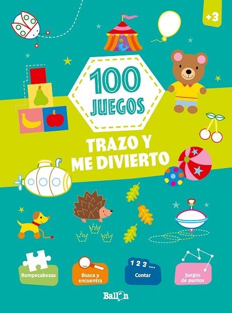 100 JUEGOS  - TRAZO Y ME DIVIERTO +3 | 9789403213002 | Llibreria Geli - Llibreria Online de Girona - Comprar llibres en català i castellà