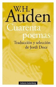 CUARENTA POEMAS | 9788417971618 | AUDEN,W.H. | Llibreria Geli - Llibreria Online de Girona - Comprar llibres en català i castellà