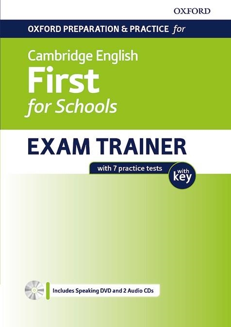 CAMBRIDGE ENGLISH FIRST FOR SCHOOL(STUDENT'S BOOK WITH KEY PACK) | 9780194115209 | Libreria Geli - Librería Online de Girona - Comprar libros en catalán y castellano