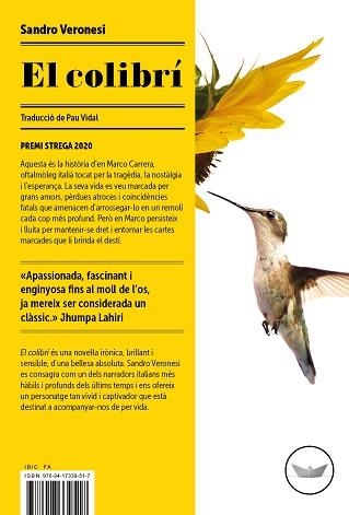 EL COLIBRÍ | 9788417339517 | VERONESI,SANDRO | Llibreria Geli - Llibreria Online de Girona - Comprar llibres en català i castellà