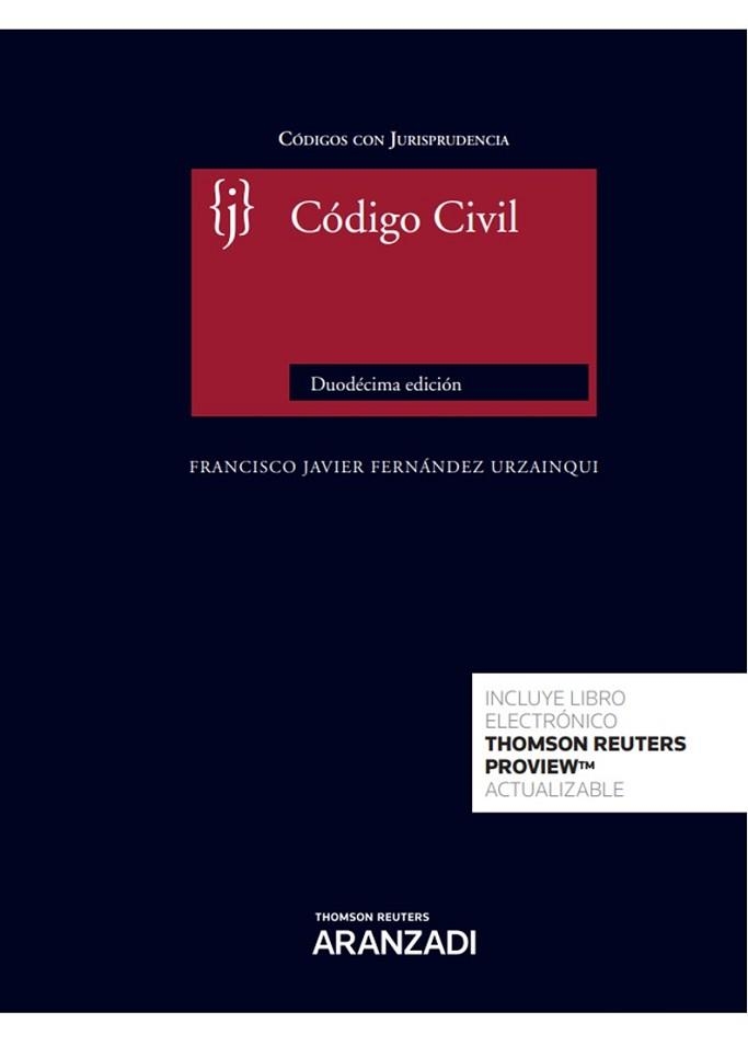 CÓDIGO CIVIL(12ª EDICIÓN 2020.PAPEL + E-BOOK) | 9788413087498 | FERNÁNDEZ URZAINQUI, FRANCISCO JAVIER | Llibreria Geli - Llibreria Online de Girona - Comprar llibres en català i castellà