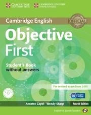 OBJECTIVE FIRST(STUDENT'S BOOK) | 9788483236888 | CAPEL, ANNETTE/SHARP, WENDY | Llibreria Geli - Llibreria Online de Girona - Comprar llibres en català i castellà