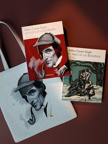 SHERLOCK HOLMES(ESTUDIO EN ESCARLATA/EL PERRO DE LOS BASKERVILLE.INCLUYE BOLSA DE HOLMES.PACK) | 9788418451218 | CONAN DOYLE,ARTHUR | Llibreria Geli - Llibreria Online de Girona - Comprar llibres en català i castellà