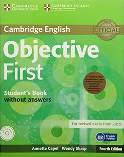 OBJECTIVE FIRST PACK(STUDENT'S BOOK WITHOUT ANSWERS WITH CD-ROM, WORKBOOK WITHOUT ANSWERS) | 9781107628564 | CAPEL,ANNETTE/SHARP,WENDY | Llibreria Geli - Llibreria Online de Girona - Comprar llibres en català i castellà