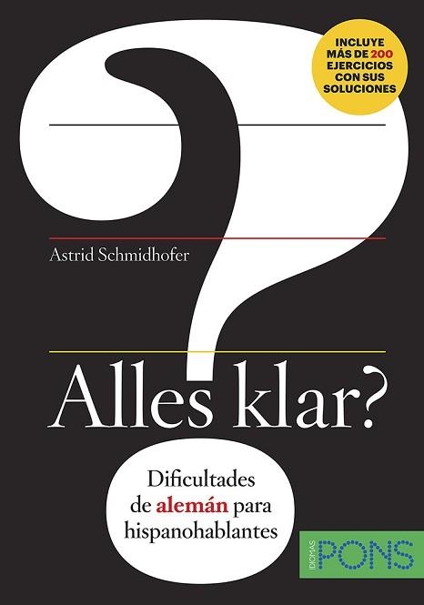 ALLES KLAR? DIFICULTADES DE ALEMÁN PARA HISPANOHABLANTES | 9788416782291 | SCHMIDHOFER,ASTRID | Llibreria Geli - Llibreria Online de Girona - Comprar llibres en català i castellà