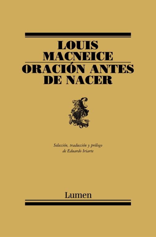 ORACION ANTES DE NACER | 9788426414885 | MACNEICE,LOUIS | Llibreria Geli - Llibreria Online de Girona - Comprar llibres en català i castellà