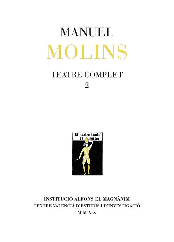 TEATRE COMPLET 2 | 9788478228751 | MOLINS,MANUEL | Llibreria Geli - Llibreria Online de Girona - Comprar llibres en català i castellà