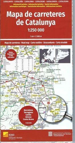 MAPA DE CARRETERES DE CATALUNYA (1.250.000) | 9788418601231 | Llibreria Geli - Llibreria Online de Girona - Comprar llibres en català i castellà