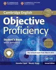 OBJECTIVE PROFICIENCY(PACK STUDENT'S BOOK WITH ANSWERS WITH DOWN.SECOND EDITION) | 9781107633681 | CAPEL,ANNETTE/SHARP,WENDY | Llibreria Geli - Llibreria Online de Girona - Comprar llibres en català i castellà