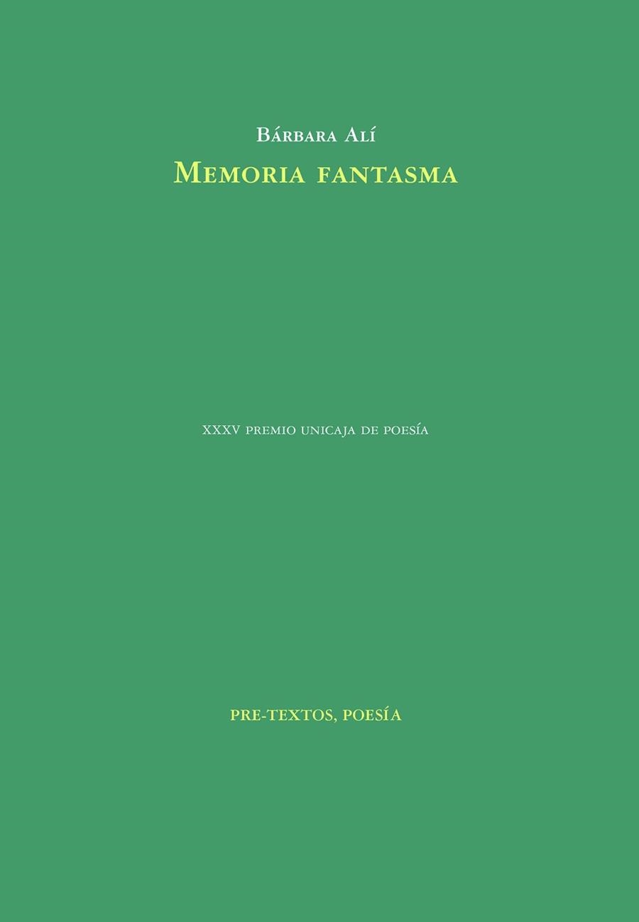 MEMORIA FANTASMA | 9788418935176 | ALÍ,BÁRBARA | Llibreria Geli - Llibreria Online de Girona - Comprar llibres en català i castellà