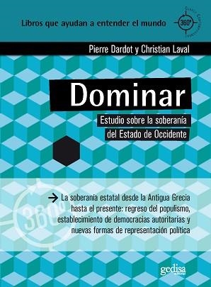 DOMINAR.ESTUDIO SOBRE LA SOBERANÍA DEL ESTADO DE OCCIDENTE | 9788418525919 | DARDOT,PIERRE/LAVAL,CHRISTIAN | Llibreria Geli - Llibreria Online de Girona - Comprar llibres en català i castellà