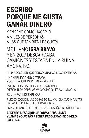 ESCRIBO PORQUE ME GUSTA GANAR DINERO | 9788413441290 | BRAVO,ISRAEL | Llibreria Geli - Llibreria Online de Girona - Comprar llibres en català i castellà