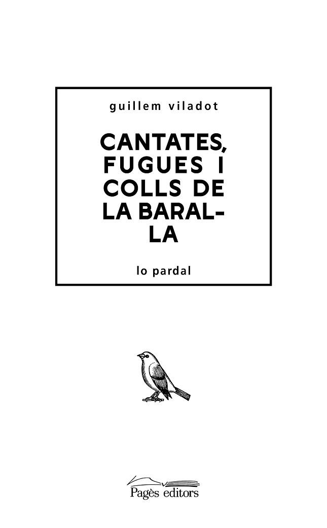 CANTATES,FUGUES I COLLS DE LA BARALLA | 9788413033303 | VILADOT,GUILLEM | Llibreria Geli - Llibreria Online de Girona - Comprar llibres en català i castellà