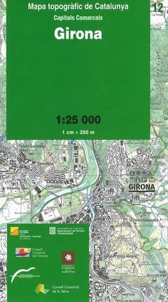 GIRONA(MAPA TOPOGRÀFIC DE CATALUNYA 1:25 000.CAPITALS COMARCALS-12) | 9788439399605 | Llibreria Geli - Llibreria Online de Girona - Comprar llibres en català i castellà