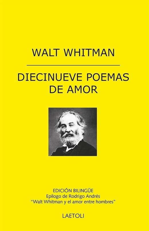 DIECINUEVE POEMAS DE AMOR(EDICIÓN BILINGÜE) | 9788412555448 | WHITMAN,WALT | Llibreria Geli - Llibreria Online de Girona - Comprar llibres en català i castellà