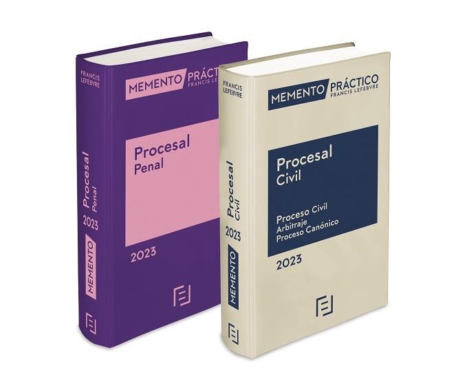 MEMENTO PRÁCTICO PROCESAL CIVIL(EDICIÓN 2023) + MEMENTO PRÁCTICO PROCESAL PENAL(EDICIÓN 2023) | 9788419303516 | LEFEBVRE-EL DERECHO | Llibreria Geli - Llibreria Online de Girona - Comprar llibres en català i castellà