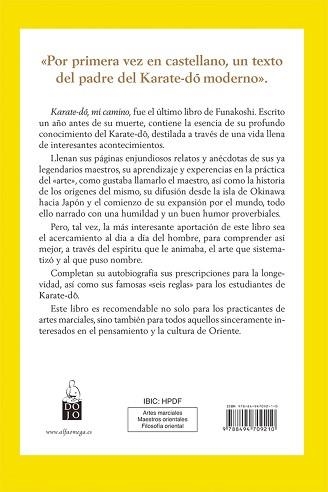 KARATE-DO, MI CAMINO | 9788494709210 | FUNAKOSHI,GICHIN | Llibreria Geli - Llibreria Online de Girona - Comprar llibres en català i castellà