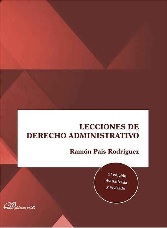 LECCIONES DE DERECHO ADMINISTRATIVO(5ª EDICIÓN 2022) | 9788411224116 | PAIS RODRÍGUEZ,RAMÓN | Llibreria Geli - Llibreria Online de Girona - Comprar llibres en català i castellà