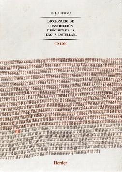 DICCIONARIO DE CONSTRUCCION Y REGIMEN DE LA LENGUA CASTELLAN | 9788425420740 | CUERVO,RUFINO JOSE | Llibreria Geli - Llibreria Online de Girona - Comprar llibres en català i castellà