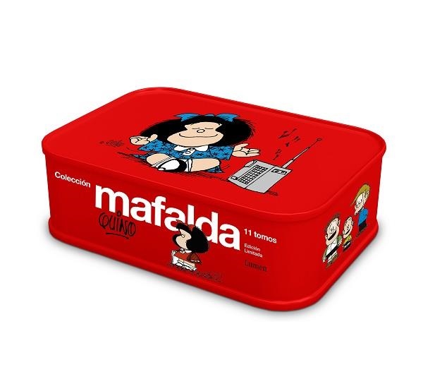 COLECCIÓN MAFALDA.11 TOMOS EN UNA LATA (COLOR ROJO/EDICIÓN LIMITADA) | 9788426424297 | QUINO | Llibreria Geli - Llibreria Online de Girona - Comprar llibres en català i castellà