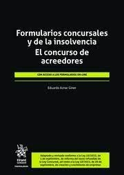 FORMULARIOS CONCURSALES Y DE LA INSOLVENCIA.EL CONCURSO DE ACREEDORES | 9788411478250 | AZNAR GINER,EDUARDO | Llibreria Geli - Llibreria Online de Girona - Comprar llibres en català i castellà