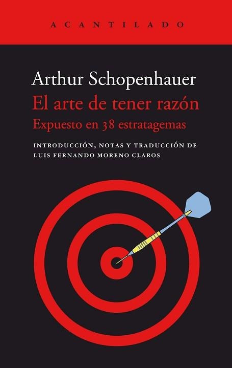 EL ARTE DE TENER RAZÓN | 9788419036377 | SCHOPENHAUER,ARTHUR | Llibreria Geli - Llibreria Online de Girona - Comprar llibres en català i castellà